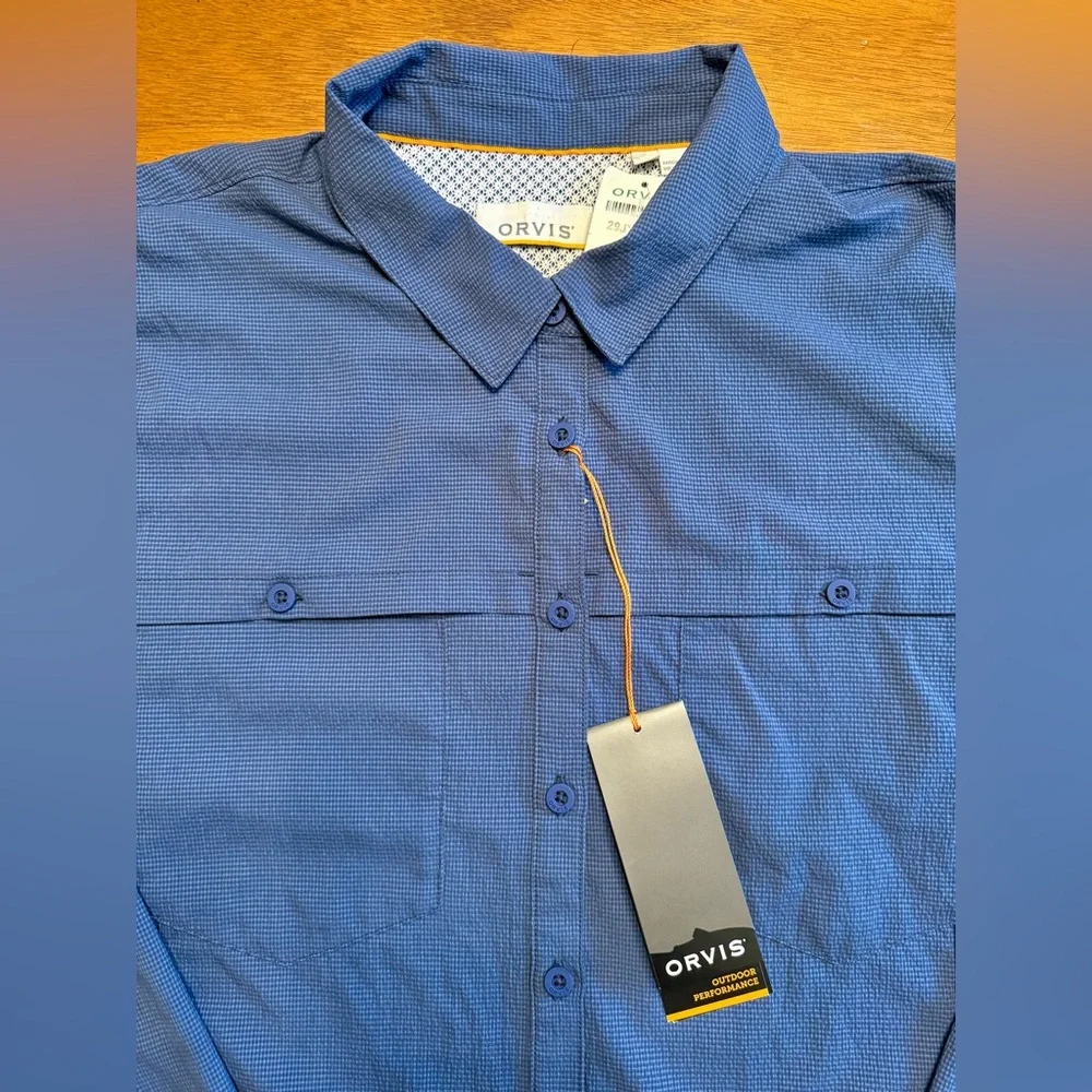 NWT Women’s Orvis Open Air Caster Longsleeve Carbon NAVY work shirt  SPF 40 XL - Picture 5 of 13